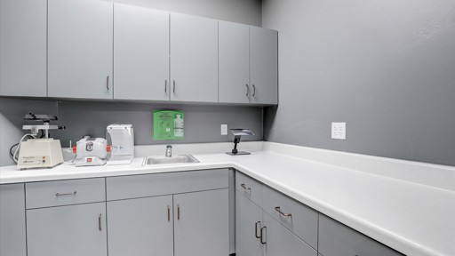 Dental Equipment and Sink Area