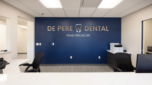 Reception desk of De Pere Dental